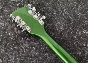 Guitarra Eléctrica Lista para Usar, Color Verde Metálico, 360, 12 Cuerdas, 2 Pastillas, Diapasón de Palisandro - Product Image 4