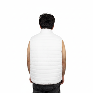 Chaleco Acolchado Personalizado de Invierno, Impermeable, sin Mangas, con Cierre de Cremallera, Brillante, con Cuello Alto, para Hombre - Product Image 2