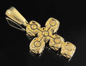 จี้เพชรแบบไขว้สำหรับผู้ชาย S925สีเงิน VVS Moissanite ประดับเพชรจี้ฮิปฮอปสไตล์กำหนดเองทางศาสนา - Product Image 6