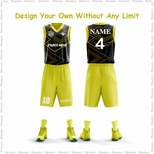 Uniforme de basket-ball pour hommes personnalisé sans manches, service OEM en gros pour les uniformes d'équipe en tissu de sublimation à séchage rapide, vêtements de sport - Product Image 5