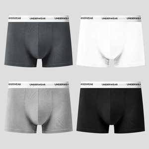 Shorts de sous-vêtements pour hommes en coton personnalisable Confortable Classic Soft Logo-Designed Plus Size Options - Product Image 5