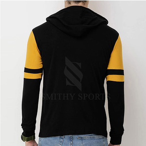 100% coton hommes décontracté pull à capuche manches longues impression solide à la mode col à capuche vêtements de rue pour le printemps hiver - Product Image 6