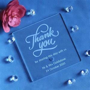 Posavasos de acrílico transparente personalizado para el hogar, la Oficina, los eventos y los regalos promocionales Formas redondas, cuadradas y personalizadas disponibles - Product Image 2