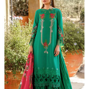 Unstitched Lawn <b>Suit</b> Stylish Pakistani <b>Suits</b> for Women High Quality Ladies Lawn 3 Piece Shirt Dupatta Trouser OEM Serviced - Product Image 3