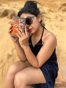 Nuevo Real hecho a mano colorido Sari Trim bordado seguro hilo cierre diario Vintage vibrante cubierta sin forro hoja reciclada - Product Image 3