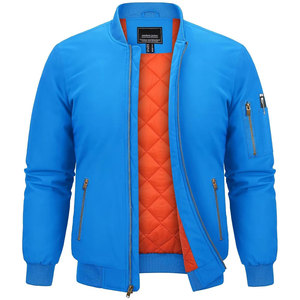 100% Nylon Puffer Bomber Veste pour Hiver Street Wear Mode Coupe-Vent Col en Tricot Côtelé Poignets Ourlet Personnalisable Marque Privée - Product Image 1
