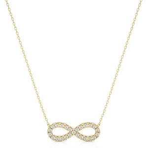 สร้อยคอจี้มอยส์ซอไนต์ทรง0.40ทรงกลมตัดขนาดเล็กสำหรับเป็นของขวัญวันเกิดของผู้หญิง - Product Image 1