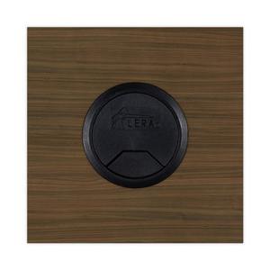 Alera ALEVA216030WA Serie Valencia 59.13 pulgadas. X 29.5 Pulgadas X 29.63 Pulgadas Mostrador de Recepción Recto Moderno en Madera de Nogal, Resistente para Oficina - Product Image 5