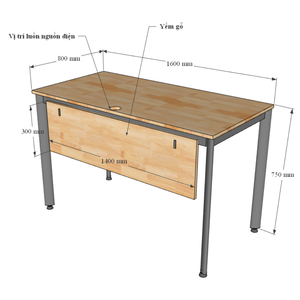 Concept HBOV007 Bureau ovale au design minimaliste 160x80 - Product Image 5