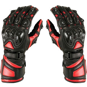 Gloves Genuine Leather Motocross Gloves Highway Auto <b>Motorcycle</b> Racing Sports Gloves Black Full Leather Motorbike pro-biker - Product Image 2