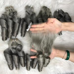 Extensiones de cabello humano virgen 100% ondulado natural SDD de la mejor calidad al por mayor trama plana para Mujeres Vietnamitas - Product Image 1