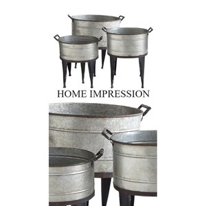 Macetas y macetas decorativas hechas a mano con estilo moderno con soporte de diseño único acabado rústico maceta de última llegada - Product Image 1