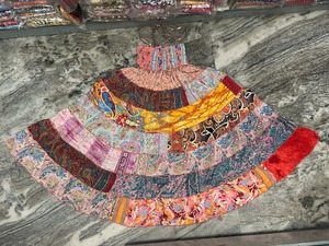 Fairy Boho Patchwork Falda Maxi Vestido Seda 2 en 1 Falda Vestido Hippie Largo Maxi Verano Bohemio Largo Maxi Falda, - Product Image 3