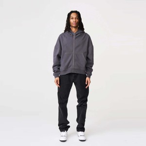 Sweat à capuche surdimensionné à fermeture éclair intégrale pour hommes-Doux, chaud et idéal pour la superposition en hiver ou en plein air - Product Image 1