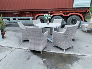 Ensemble de café en polyrotin résistant aux intempéries PRCF-017, meubles de jardin d'extérieur - Product Image 2