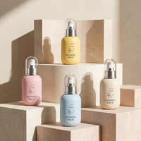 Flacon compte-gouttes en verre rose mat pour huiles essentielles 30ml 50ml – Emballage vide pour sérum