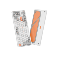 Clavier en aluminium personnalisé tri-mode 87 touches Design moderne Codage de jeu sans fil et filaire
