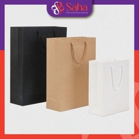 Bolsas de Papel Kraft Reciclado Biodegradable de Lujo OEM, con Ventanas Cuadradas, Impresión Offset, Color/Logotipo Personalizado, Tamaño Personalizable
