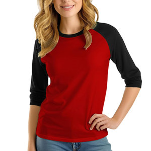 Camisetas impresas personalizadas para mujer, tela suave con estilos de moda, venta al por mayor de fábrica, técnicas teñidas lisas - Product Image 6