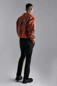 Blouson Bomber d'Hiver Personnalisé OEM ODM pour Homme en Polyester, Coupe-Vent, à Capuche, Col Montant, Anti-UV, Respirant, Sportif et Confortable - Product Image 2