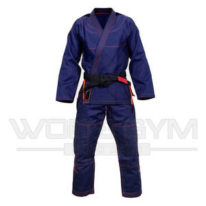 Venta caliente negro brasileño Jiu Jitsu uniforme de entrenamiento logotipo personalizado GI ropa deportiva para Artes Marciales Color negro - Product Image 2