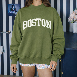 Sweat-shirt à col montant oversize pour femme, style décontracté San Francisco, streetwear, mode automne-hiver, doux et chaud, tenue quotidienne - Product Image 3