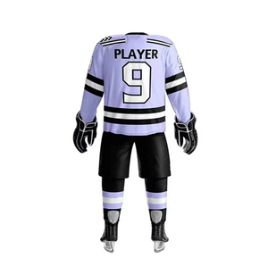 Professional-made <b>Light</b> Weight Ice Hockey Uniform With Long Sleeves Custom Team Name Uniform Set <b>Cheap</b> Price For Sale - Product Image 3