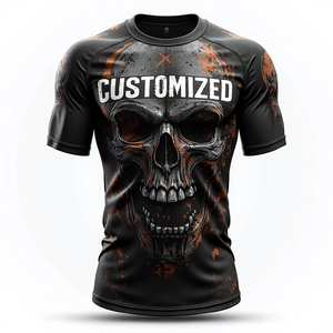 BJJ เสื้อแรชการ์ดแบบพรีเมียมชุดฝึกพิมพ์ดิจิตอลคุณภาพสูงทนทานเสื้อ MMA ระบายอากาศป้องกันรังสียูวีแห้งเร็วออกแบบได้ตามต้องการ - Product Image 1