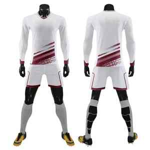 Conjunto de camiseta de fútbol de manga larga para hombre, transpirable y uniforme de fútbol de secado rápido, ropa de fútbol para adultos, 2017 - Product Image 3