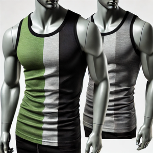 Camiseta de Gimnasio para Hombre, Directo de Fábrica, Transpirable, de Algodón, Color Sólido, Tejido de Punto, Alta Calidad, Estilo Casual, Secado Rápido - Product Image 4