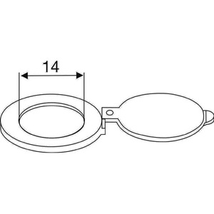 ตัวปิดช่องมองประตูทองเหลืองชุบโครเมียม BMB เส้นผ่านศูนย์กลางภายใน 14 มม. ผลิตภัณฑ์สมาร์ทโฮม - Product Image 3