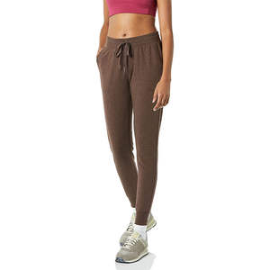 Pantalon de sport pour femme, uni, plat, vintage, à jambes larges, séchage rapide, évacuation de l'humidité, taille élastique durable, écologique, pour la salle de sport, le yoga, l'extérieur - Product Image 1