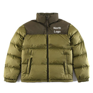 High Quality <b>Waterproof</b> Windproof Eco-Friendly Breathable Winter Puffer <b>Jacket</b> Thickened <b>Warm</b> Canvas Embroidered Streetwear - Product Image 4