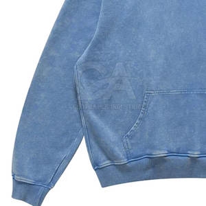 Low Price Best <b>Sale</b> Acid Pullover <b>Washed</b> Distressed Hoodies Custom Made Acid <b>Washed</b> Thermal Distressed Hoodies - Product Image 4