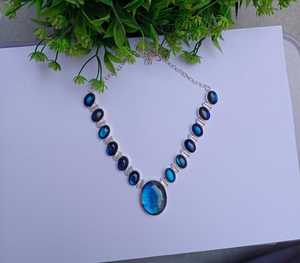 Collier en pierre de labradorite naturelle argent 925 - Product Image 5