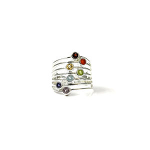 Bague Chakra 7,0 grammes, accessoire en cristal tendance - Product Image 1