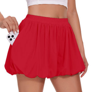 Shorts pour femmes personnalisés de haute qualité, imprimés, respirants, 100% coton, séchage rapide, taille élastique et poches latérales - Product Image 4