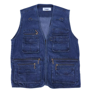 Chalecos de Alta Calidad para Hombre, Chaleco Vaquero sin Mangas de Algodón, Chaqueta Vaquera sin Mangas para Hombre - Product Image 5