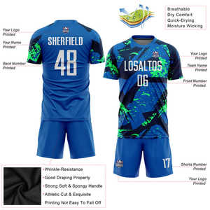 Kit de uniformes de fútbol, sublimación de producción, camiseta de fútbol, fabricante de ropa deportiva personalizada para partidos de clubes, escuelas y equipos - Product Image 2