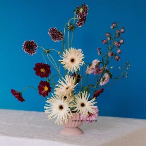Design unique bol à fleurs en métal couleur rassemblée salon de table ménage décoratif à la main bols à fleurs ronds - Product Image 4