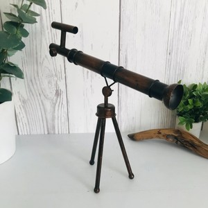Télescope en métal vintage. Décor de bureau, décor côtier, décor contemporain, cadeau pour les amis - Product Image 5