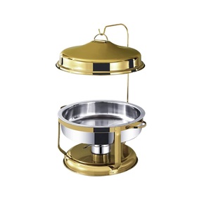 Pure Stainless Steel Chafing Dish With Glass Lid Ideal for Wedding and Hotel Serving Dish - Product Image 2