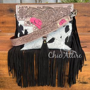 กระเป๋าสะพายข้างหนังวัวแท้สำหรับผู้หญิง, กระเป๋าสะพายข้างกระเป๋าหนังวัวแท้ทรงเครื่องมือคุณภาพสูง - Product Image 1