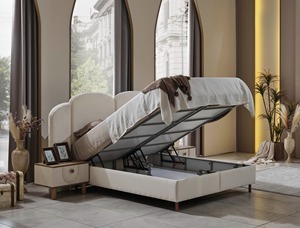 Ensembles de meubles de chambre à coucher modernes de luxe en bois massif style confort pour la maison hôtel y compris coiffeuse appartements pour ferme - Product Image 3