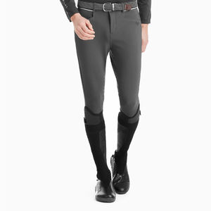 New Color Polyester Spandex <b>Men</b> Breeches With Zipper and Button Knee Silicone Printing Equestrian Pants for Male <b>Men</b> Clothing - Product Image 2