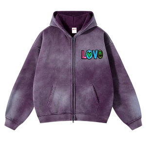 Sudadera con capucha de púlpito de gran tamaño de peso pesado, sudaderas con capucha y sudaderas con capucha para hombre con estampado bordado de peso pesado personalizado - Product Image 1