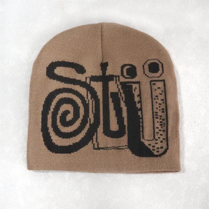 Bonnet tricoté en acrylique pour l'hiver unisexe, logo personnalisé, chaud, sport, ski, crâne, mérinos, jacquard, élégant, unisexe, hiver - Product Image 2