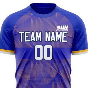 เสื้อฟุตบอลไซส์ใหญ่ ระบายอากาศได้ดี พิมพ์ลายแบบซับลิเมชั่น แขนสั้นสำหรับฤดูร้อน คุณภาพสูง ขายดีที่สุด ราคาขายส่ง สำหรับขายออนไลน์ - Product Image 3