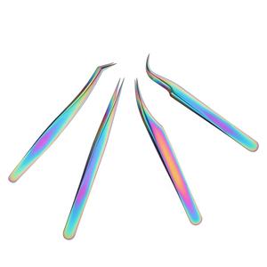 Pinzas de extensión de pestañas de acero inoxidable de alta precisión de etiqueta privada del fabricante HN aplicador puntiagudo para pestañas - Product Image 5