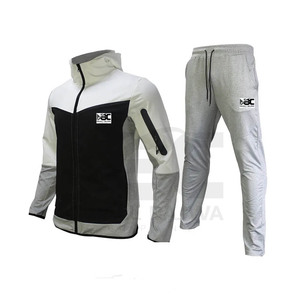 2023 Men's High Quality Polyester Fleece <b>Joggers</b> <b>Sets</b> Winter Sport Wear with Soft Fabric <b>Plus</b> <b>Size</b> Track Suits Customizable Logo - Product Image 3